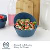 imageWheat Straw Bowl Sets of 6  36oz Cereal Bowls with Textured DesignLarge Soup Bowl  Microwave and Dishwasher Safe Ramen Bowl Set Alternative to Plastic Bowls for Serving SoupRamenSalad  MultiNave Blue