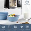 imageWheat Straw Bowl Sets of 6  36oz Cereal Bowls with Textured DesignLarge Soup Bowl  Microwave and Dishwasher Safe Ramen Bowl Set Alternative to Plastic Bowls for Serving SoupRamenSalad  MultiSky Blue