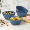 imageWheat Straw Bowl Sets of 6  36oz Cereal Bowls with Textured DesignLarge Soup Bowl  Microwave and Dishwasher Safe Ramen Bowl Set Alternative to Plastic Bowls for Serving SoupRamenSalad  MultiNave Blue
