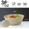 imageWheat Straw Bowl Sets of 6  36oz Cereal Bowls with Textured DesignLarge Soup Bowl  Microwave and Dishwasher Safe Ramen Bowl Set Alternative to Plastic Bowls for Serving SoupRamenSalad  MultiBeige
