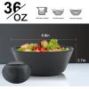 imageWheat Straw Bowl Sets of 6  36oz Cereal Bowls with Textured DesignLarge Soup Bowl  Microwave and Dishwasher Safe Ramen Bowl Set Alternative to Plastic Bowls for Serving SoupRamenSalad  MultiBlack