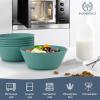 imageWheat Straw Bowl Sets of 6  36oz Cereal Bowls with Textured DesignLarge Soup Bowl  Microwave and Dishwasher Safe Ramen Bowl Set Alternative to Plastic Bowls for Serving SoupRamenSalad  MultiGreen