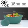 imageWheat Straw Bowl Sets of 6  36oz Cereal Bowls with Textured DesignLarge Soup Bowl  Microwave and Dishwasher Safe Ramen Bowl Set Alternative to Plastic Bowls for Serving SoupRamenSalad  MultiGreen