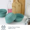 imageWheat Straw Bowl Sets of 6  36oz Cereal Bowls with Textured DesignLarge Soup Bowl  Microwave and Dishwasher Safe Ramen Bowl Set Alternative to Plastic Bowls for Serving SoupRamenSalad  MultiGreen