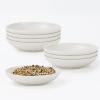 imageHomienly Wheat Straw Dinner Plates Set of 8 10 Inch Microwave and Dishwasher Safe Unbreakable Kids Plates 4 Colors Multi MS 01White