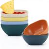 imageWheat Straw Bowl Sets of 6  36oz Cereal Bowls with Textured DesignLarge Soup Bowl  Microwave and Dishwasher Safe Ramen Bowl Set Alternative to Plastic Bowls for Serving SoupRamenSalad  MultiMulticolor