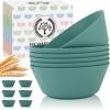imageWheat Straw Bowl Sets of 6  36oz Cereal Bowls with Textured DesignLarge Soup Bowl  Microwave and Dishwasher Safe Ramen Bowl Set Alternative to Plastic Bowls for Serving SoupRamenSalad  MultiGreen