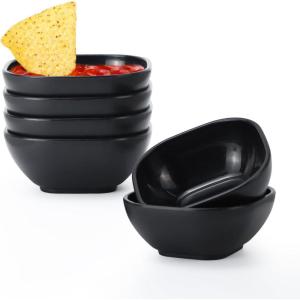 imageWheat Straw Bowl Sets of 6  36oz Cereal Bowls with Textured DesignLarge Soup Bowl  Microwave and Dishwasher Safe Ramen Bowl Set Alternative to Plastic Bowls for Serving SoupRamenSalad  MultiBlack