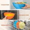 imageHomienly Wheat Straw Bowls Set Premium Wheat Straw Bowls Set of 6 Mixing Bowls for Kitchen Salad Cereal NutsMicrowave ampamp Dishwasher Safe Nesting Bowls Includes 3 SizesBlackShoreline