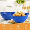 imageHomienly Wheat Straw Bowls Set Premium Wheat Straw Bowls Set of 6 Mixing Bowls for Kitchen Salad Cereal NutsMicrowave ampamp Dishwasher Safe Nesting Bowls Includes 3 SizesBlackBlue