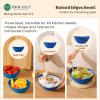 imageHomienly Wheat Straw Bowls Set Premium Wheat Straw Bowls Set of 6 Mixing Bowls for Kitchen Salad Cereal NutsMicrowave ampamp Dishwasher Safe Nesting Bowls Includes 3 SizesBlackBlue