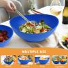 imageHomienly Wheat Straw Bowls Set Premium Wheat Straw Bowls Set of 6 Mixing Bowls for Kitchen Salad Cereal NutsMicrowave ampamp Dishwasher Safe Nesting Bowls Includes 3 SizesBlackBlue