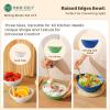 imageHomienly Wheat Straw Bowls Set Premium Wheat Straw Bowls Set of 6 Mixing Bowls for Kitchen Salad Cereal NutsMicrowave ampamp Dishwasher Safe Nesting Bowls Includes 3 SizesBlackIsland Theme