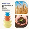imageHomienly Wheat Straw Bowls Set Premium Wheat Straw Bowls Set of 6 Mixing Bowls for Kitchen Salad Cereal NutsMicrowave ampamp Dishwasher Safe Nesting Bowls Includes 3 SizesBlackShoreline