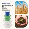 imageHomienly Wheat Straw Bowls Set Premium Wheat Straw Bowls Set of 6 Mixing Bowls for Kitchen Salad Cereal NutsMicrowave ampamp Dishwasher Safe Nesting Bowls Includes 3 SizesBlackIsland Theme
