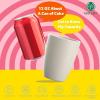 imageHomienly Wheat Straw Cups 8 PCS Plastic Cups Unbreakable Drinking Cup Reusable Dishwasher Safe Water Glasses with 4 Colors 12 OZBeige