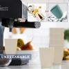 imageHomienly Wheat Straw Cups 8 PCS Plastic Cups Unbreakable Drinking Cup Reusable Dishwasher Safe Water Glasses with 4 Colors 12 OZBeige