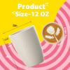 imageHomienly Wheat Straw Cups 8 PCS Plastic Cups Unbreakable Drinking Cup Reusable Dishwasher Safe Water Glasses with 4 Colors 12 OZBeige