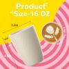 imageHomienly Wheat Straw Cups 8 PCS Plastic Cups Unbreakable Drinking Cup Reusable Dishwasher Safe Water Glasses with 4 Colors 12 OZBeige Color