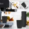 imageHomienly Wheat Straw Cups 8 PCS Plastic Cups Unbreakable Drinking Cup Reusable Dishwasher Safe Water Glasses with 4 Colors 12 OZBlack