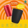 imageHomienly Wheat Straw Cups 8 PCS Plastic Cups Unbreakable Drinking Cup Reusable Dishwasher Safe Water Glasses with 4 Colors 12 OZBlack Color