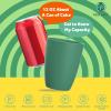 imageHomienly Wheat Straw Cups 8 PCS Plastic Cups Unbreakable Drinking Cup Reusable Dishwasher Safe Water Glasses with 4 Colors 12 OZGreen