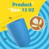 imageHomienly Wheat Straw Cups 8 PCS Plastic Cups Unbreakable Drinking Cup Reusable Dishwasher Safe Water Glasses with 4 Colors 12 OZIsland Series