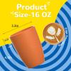 imageHomienly Wheat Straw Cups 8 PCS Plastic Cups Unbreakable Drinking Cup Reusable Dishwasher Safe Water Glasses with 4 Colors 12 OZMulticolor
