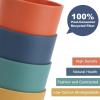 imageHomienly Wheat Straw Cups 8 PCS Plastic Cups Unbreakable Drinking Cup Reusable Dishwasher Safe Water Glasses with 4 Colors 12 OZMulticolor