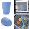 imageHomienly Wheat Straw Cups 8 PCS Plastic Cups Unbreakable Drinking Cup Reusable Dishwasher Safe Water Glasses with 4 Colors 12 OZMulticolor