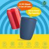 imageHomienly Wheat Straw Cups 8 PCS Plastic Cups Unbreakable Drinking Cup Reusable Dishwasher Safe Water Glasses with 4 Colors 12 OZNavy Blue