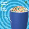 imageHomienly Wheat Straw Cups 8 PCS Plastic Cups Unbreakable Drinking Cup Reusable Dishwasher Safe Water Glasses with 4 Colors 12 OZOcean Blue