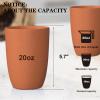 imageHomienly Wheat Straw Cups 8 PCS Plastic Cups Unbreakable Drinking Cup Reusable Dishwasher Safe Water Glasses with 4 Colors 12 OZOrange