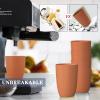 imageHomienly Wheat Straw Cups 8 PCS Plastic Cups Unbreakable Drinking Cup Reusable Dishwasher Safe Water Glasses with 4 Colors 12 OZOrange