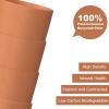 imageHomienly Wheat Straw Cups 8 PCS Plastic Cups Unbreakable Drinking Cup Reusable Dishwasher Safe Water Glasses with 4 Colors 12 OZOrange