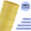 imageHomienly Wheat Straw Cups 8 PCS Plastic Cups Unbreakable Drinking Cup Reusable Dishwasher Safe Water Glasses with 4 Colors 12 OZYellow