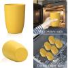 imageHomienly Wheat Straw Cups 8 PCS Plastic Cups Unbreakable Drinking Cup Reusable Dishwasher Safe Water Glasses with 4 Colors 12 OZYellow