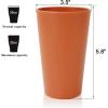 imageHomienly Wheat Straw Cups Set of 8 Unbreakable Drinking Cups Reusable Dishwasher Safe Water Glasses Kids Size 8 OZ8 PC Colorful