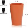 imageHomienly Wheat Straw Cups Set of 8 Unbreakable Drinking Cups Reusable Dishwasher Safe Water Glasses Kids Size 8 OZ8 PC Colorful