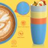 imageHomienly Wheat Straw Cups Set of 8 Unbreakable Drinking Cups Reusable Dishwasher Safe Water Glasses Kids Size 8 OZBeach Color