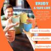 imageHomienly Wheat Straw Cups Set of 8 Unbreakable Drinking Cups Reusable Dishwasher Safe Water Glasses Kids Size 8 OZBeach Color