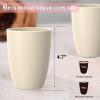 imageHomienly Wheat Straw Cups Set of 8 Unbreakable Drinking Cups Reusable Dishwasher Safe Water Glasses Kids Size 8 OZBeige