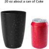 imageHomienly Wheat Straw Cups Set of 8 Unbreakable Drinking Cups Reusable Dishwasher Safe Water Glasses Kids Size 8 OZBlack