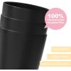 imageHomienly Wheat Straw Cups Set of 8 Unbreakable Drinking Cups Reusable Dishwasher Safe Water Glasses Kids Size 8 OZBlack