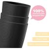 imageHomienly Wheat Straw Cups Set of 8 Unbreakable Drinking Cups Reusable Dishwasher Safe Water Glasses Kids Size 8 OZBlack