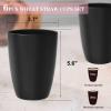 imageHomienly Wheat Straw Cups Set of 8 Unbreakable Drinking Cups Reusable Dishwasher Safe Water Glasses Kids Size 8 OZBlack