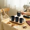 imageHomienly Wheat Straw Cups Set of 8 Unbreakable Drinking Cups Reusable Dishwasher Safe Water Glasses Kids Size 8 OZBlack