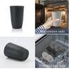 imageHomienly Wheat Straw Cups Set of 8 Unbreakable Drinking Cups Reusable Dishwasher Safe Water Glasses Kids Size 8 OZBlack Grey