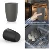 imageHomienly Wheat Straw Cups Set of 8 Unbreakable Drinking Cups Reusable Dishwasher Safe Water Glasses Kids Size 8 OZBlack Grey