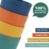 imageHomienly Wheat Straw Cups Set of 8 Unbreakable Drinking Cups Reusable Dishwasher Safe Water Glasses Kids Size 8 OZColorful